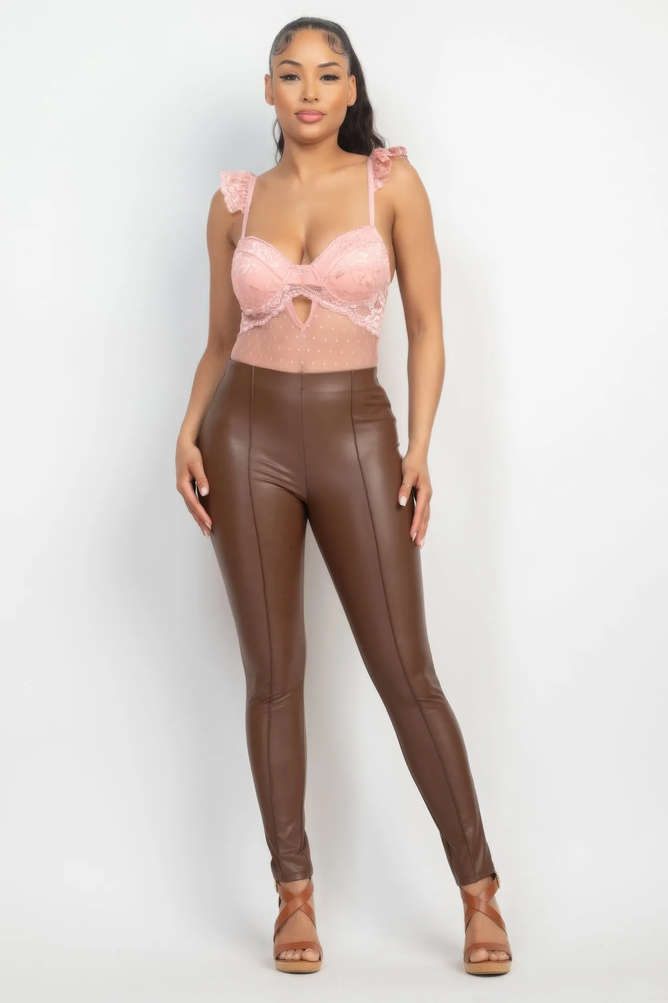 Sweetheart Cut-out Bodysuit