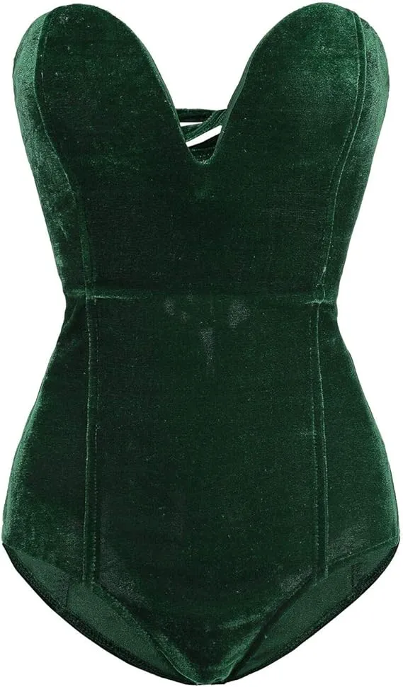 Sweetheart One Piece Black Bodysuit