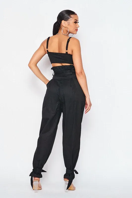 Talk to Me Graffiti Harem Pants