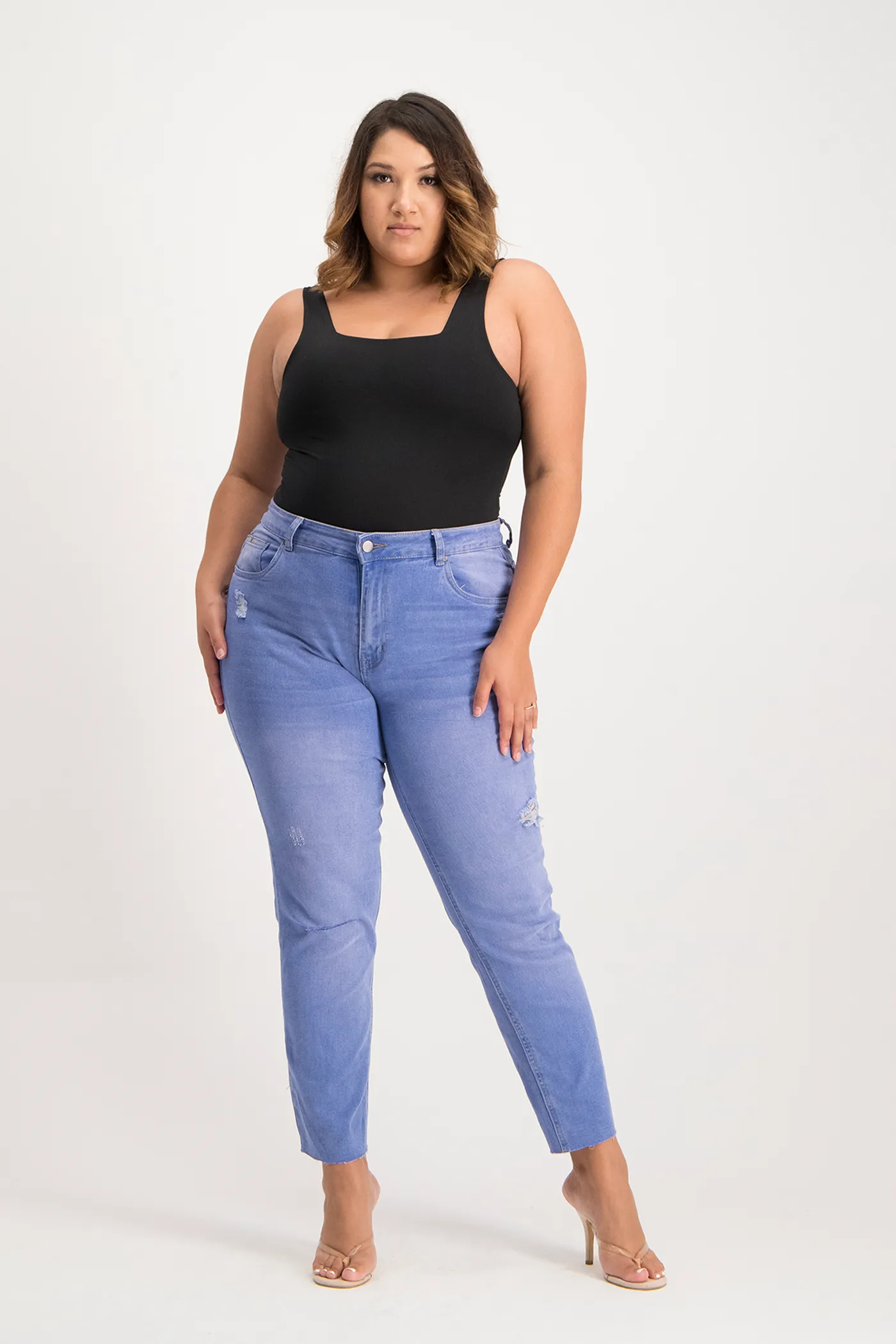 Thandi Square Neck Bodysuit - Black