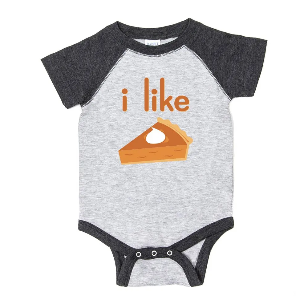 Thanksgiving I Like Pie Short Sleeve Baby Infant Bodysuit