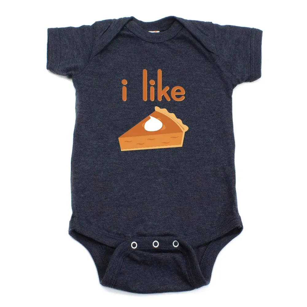 Thanksgiving I Like Pie Short Sleeve Baby Infant Bodysuit