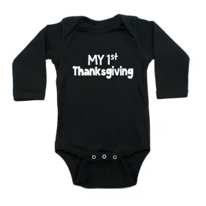 Thanksgiving My First Thanksgiving Long Sleeve Infant Bodysuit