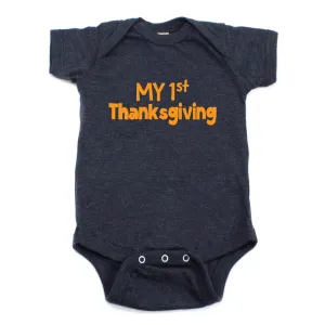 Thanksgiving My First Thanksgiving Short Sleeve Infant Bodysuit