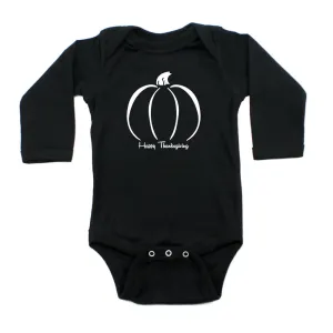 Thanksgiving Pumpkin Long Sleeve Baby Infant Bodysuit