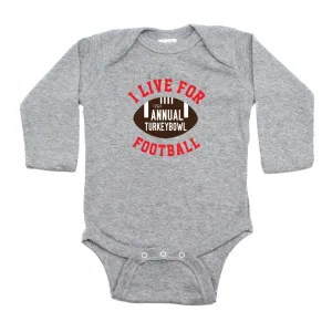 Thanksgiving Turkey Bowl Long Sleeve Infant Bodysuit