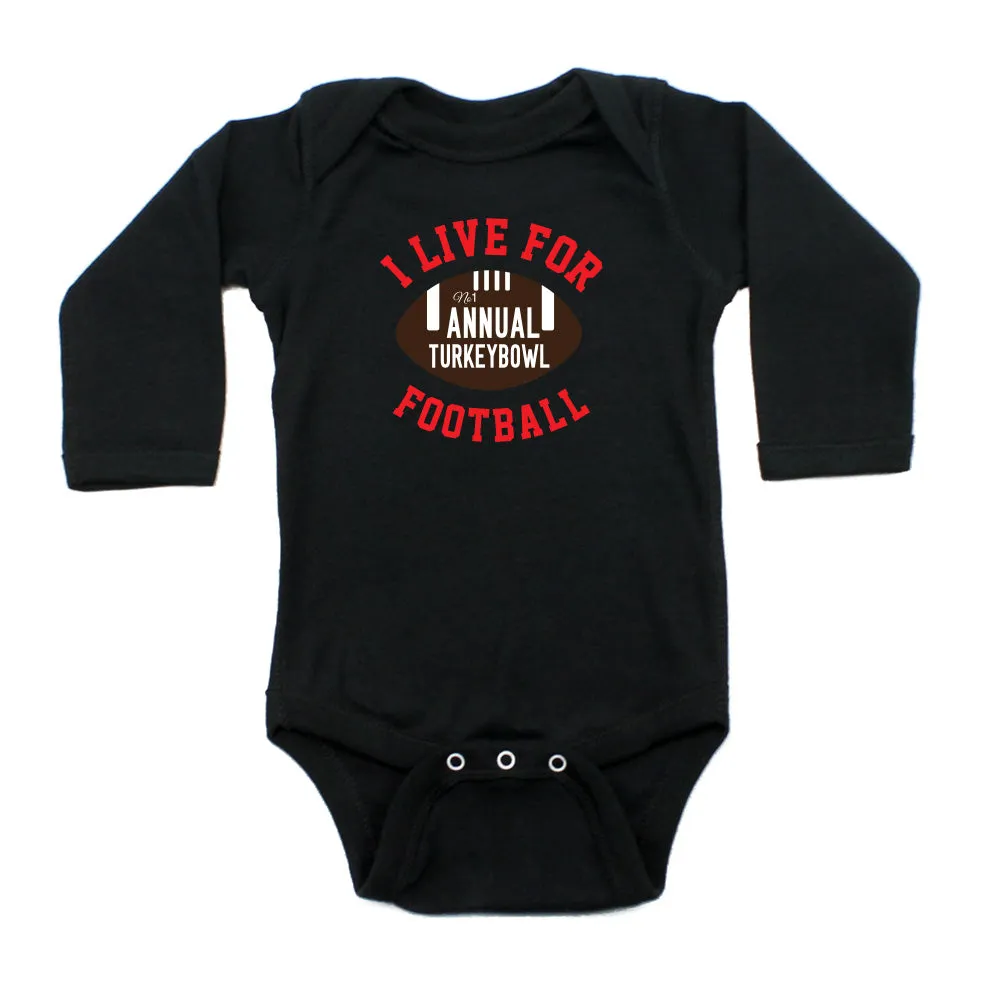 Thanksgiving Turkey Bowl Long Sleeve Infant Bodysuit