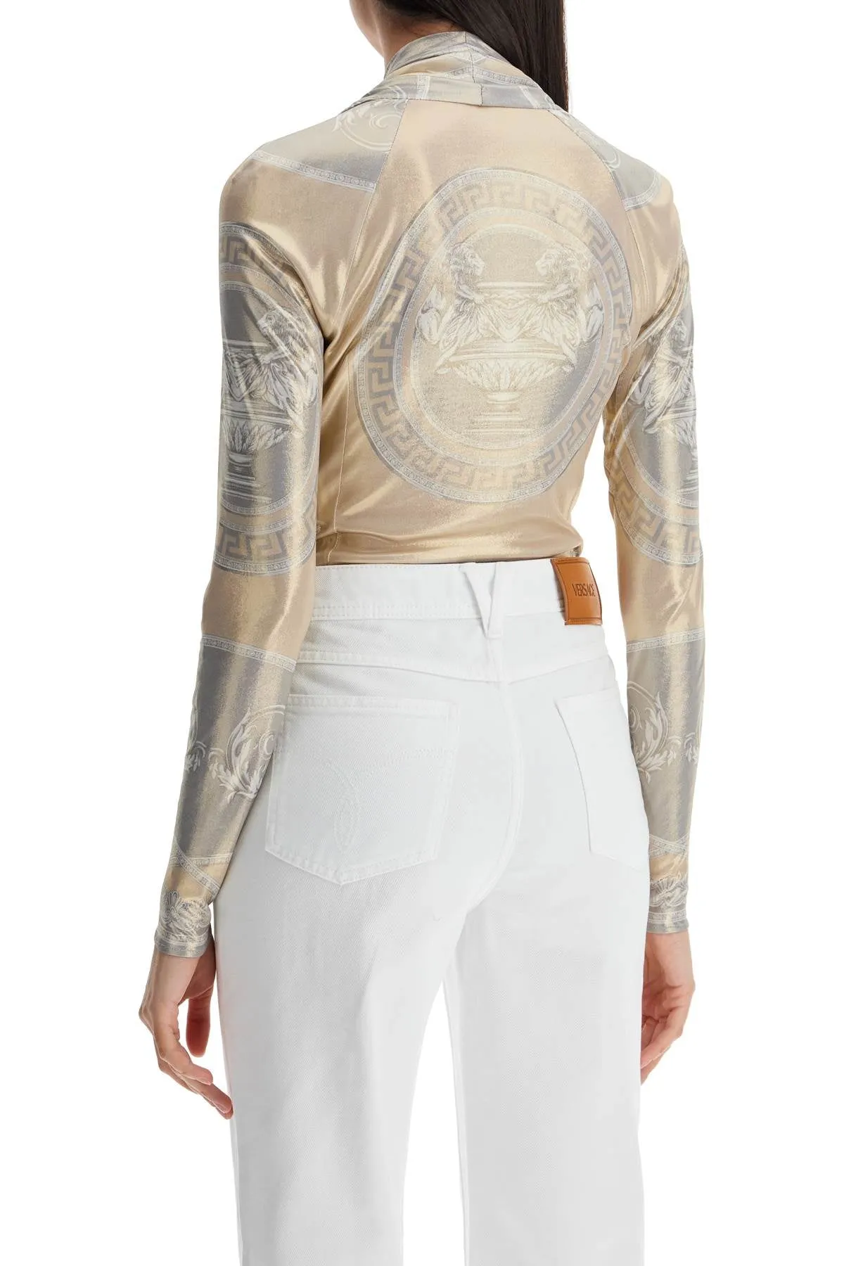 The Cup Of The Laminated Jersey Bodysuit