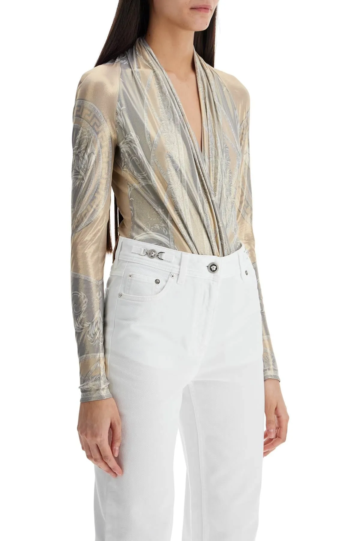 The Cup Of The Laminated Jersey Bodysuit
