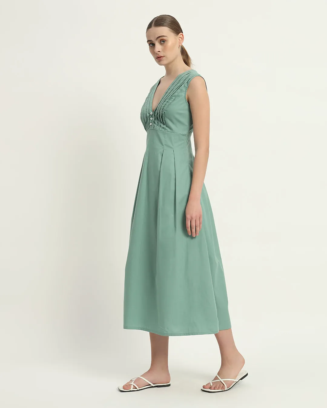 The Mendoza Mint Cotton Dress