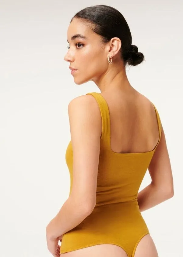 The Modern Tank Bodysuit Goldenrod