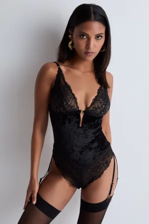 The Night Before Suspender Bodysuit