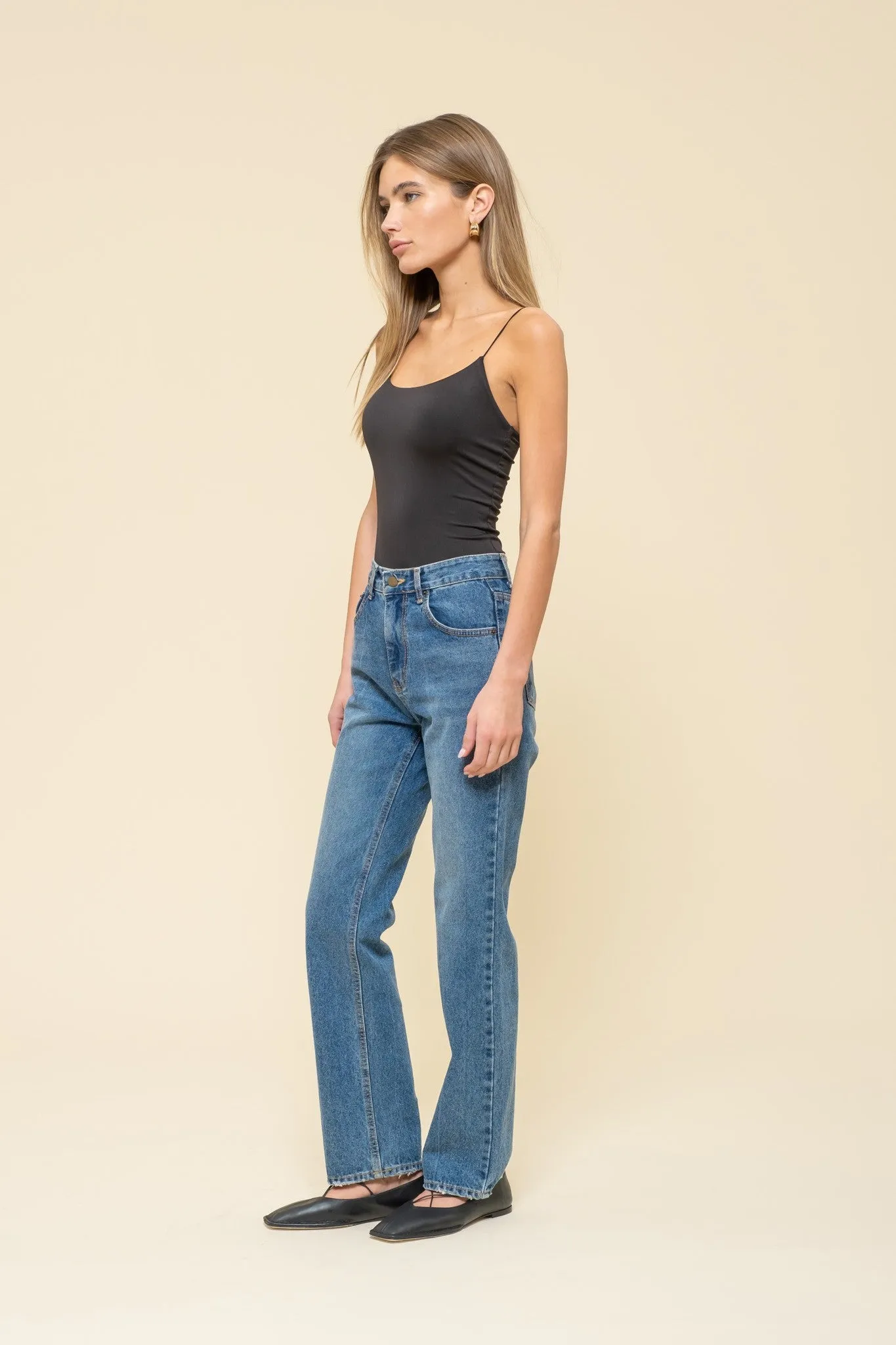 Thin Strap Seamless Cami Bodysuit