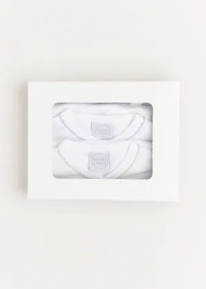 Three Short Sleeve Bodysuit Embroidered Set (1mth-12mths)
