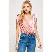 Tie Satin Bodysuit