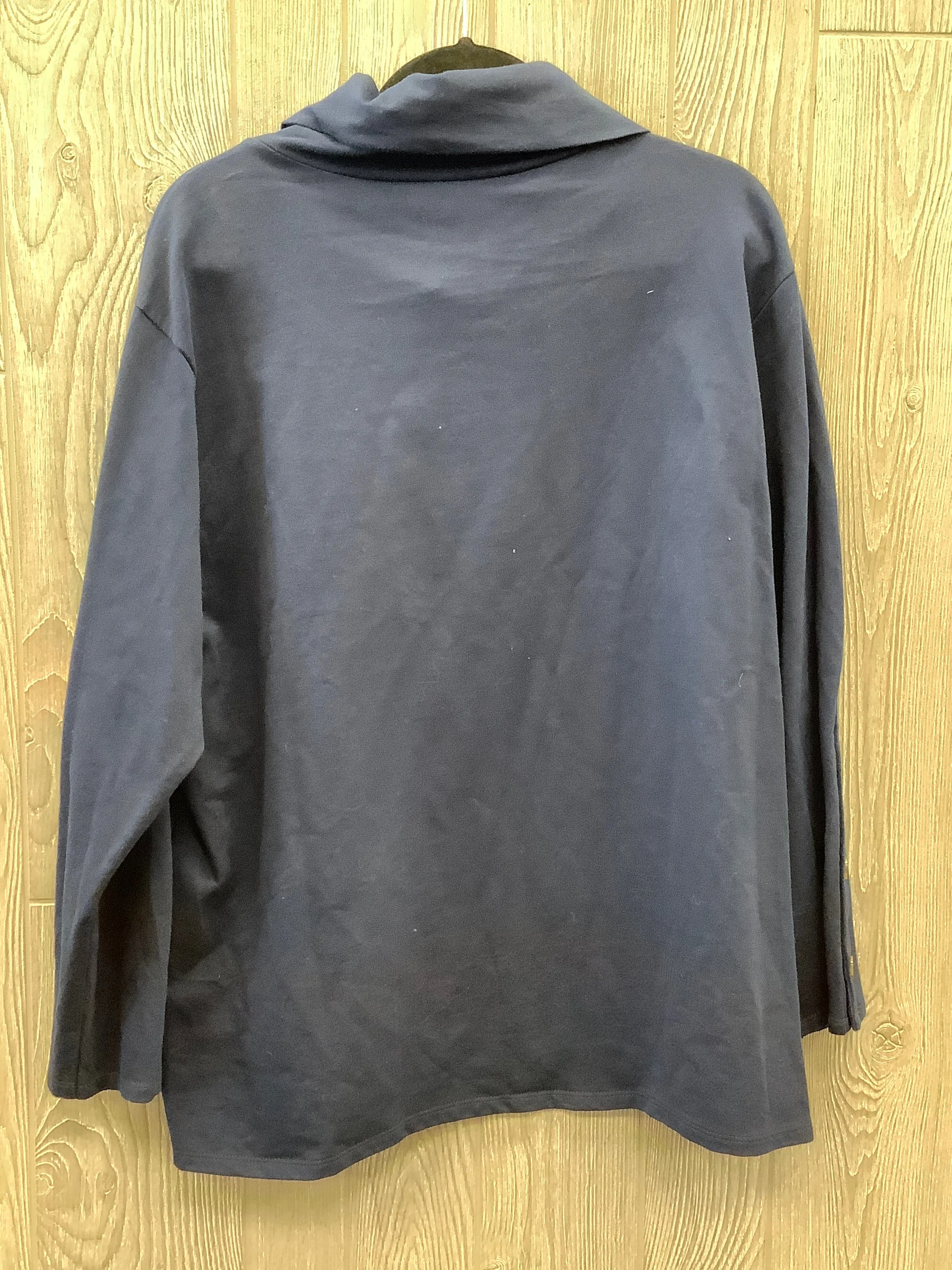 Top Long Sleeve By St Johns Bay In Blue, Size: 1x