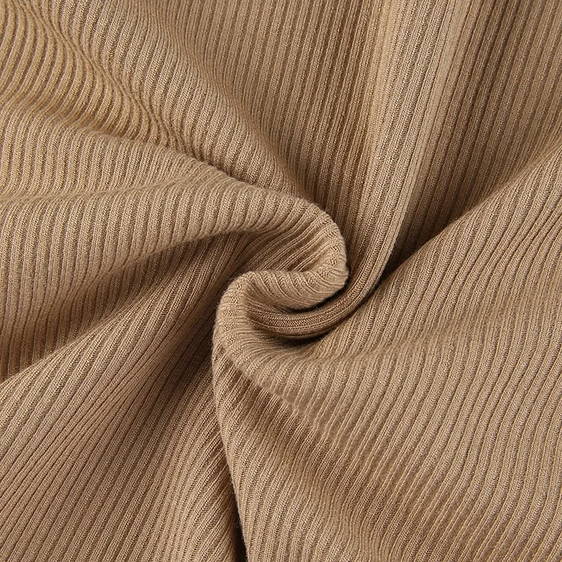 Turtleneck Long Sleeve Ribbed Bodysuit