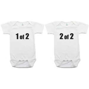 Twin Set 1 of 2, 2 of 2 Short Sleeve Infant Bodysuit