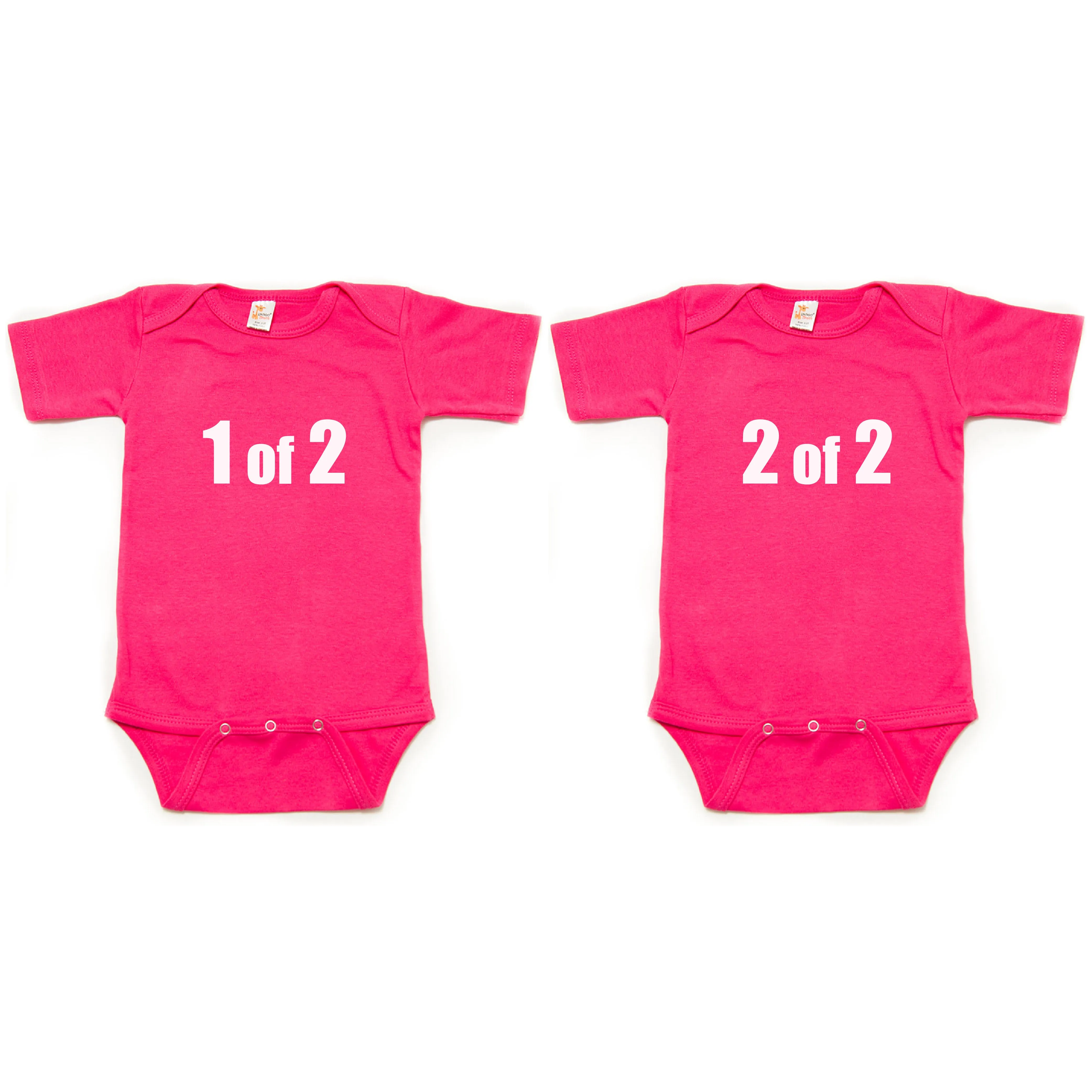 Twin Set 1 of 2, 2 of 2 Short Sleeve Infant Bodysuit