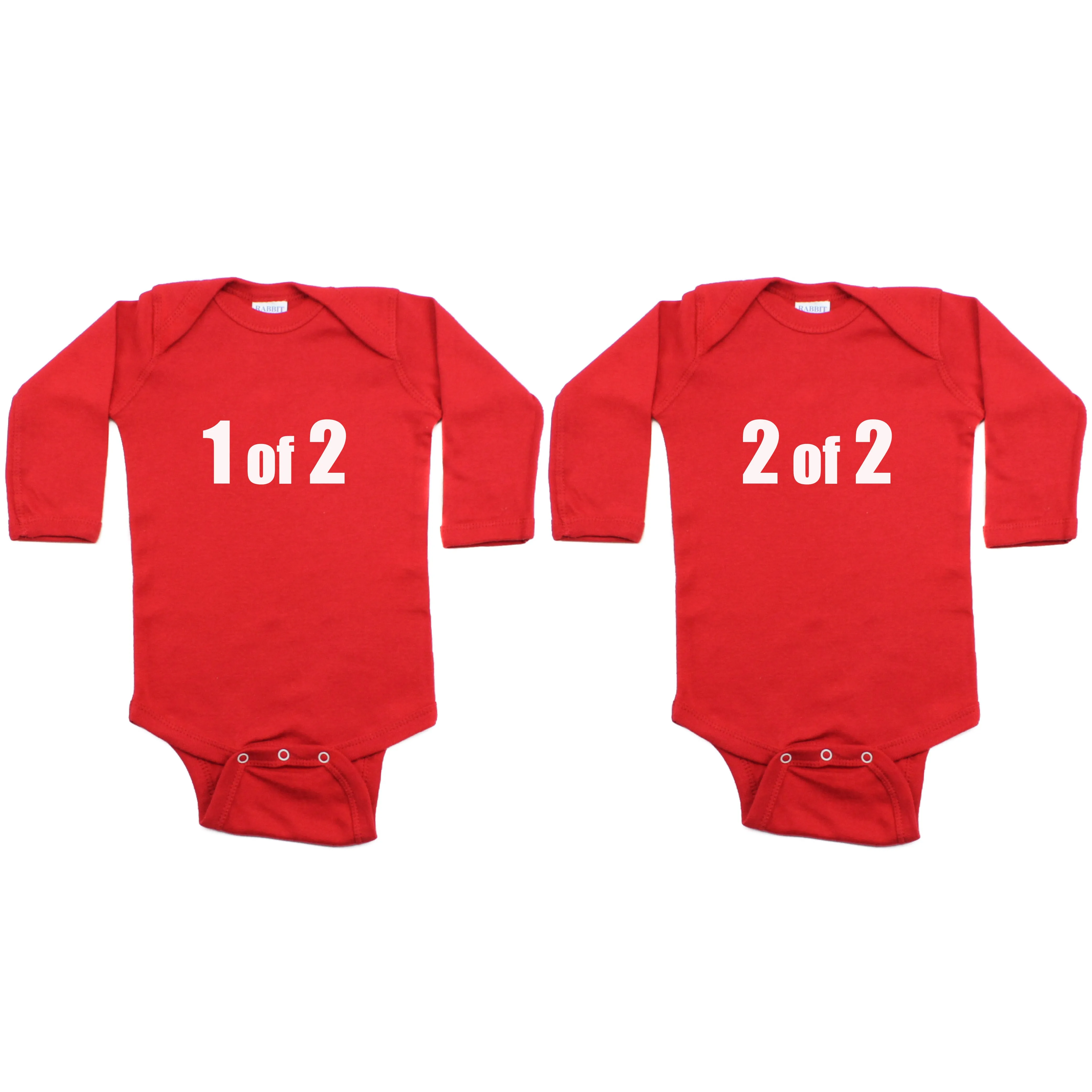 Twin Set 1 of 2, 2 of 2 Sleeve Infant Bodysuit