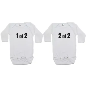 Twin Set 1 of 2, 2 of 2 Sleeve Infant Bodysuit