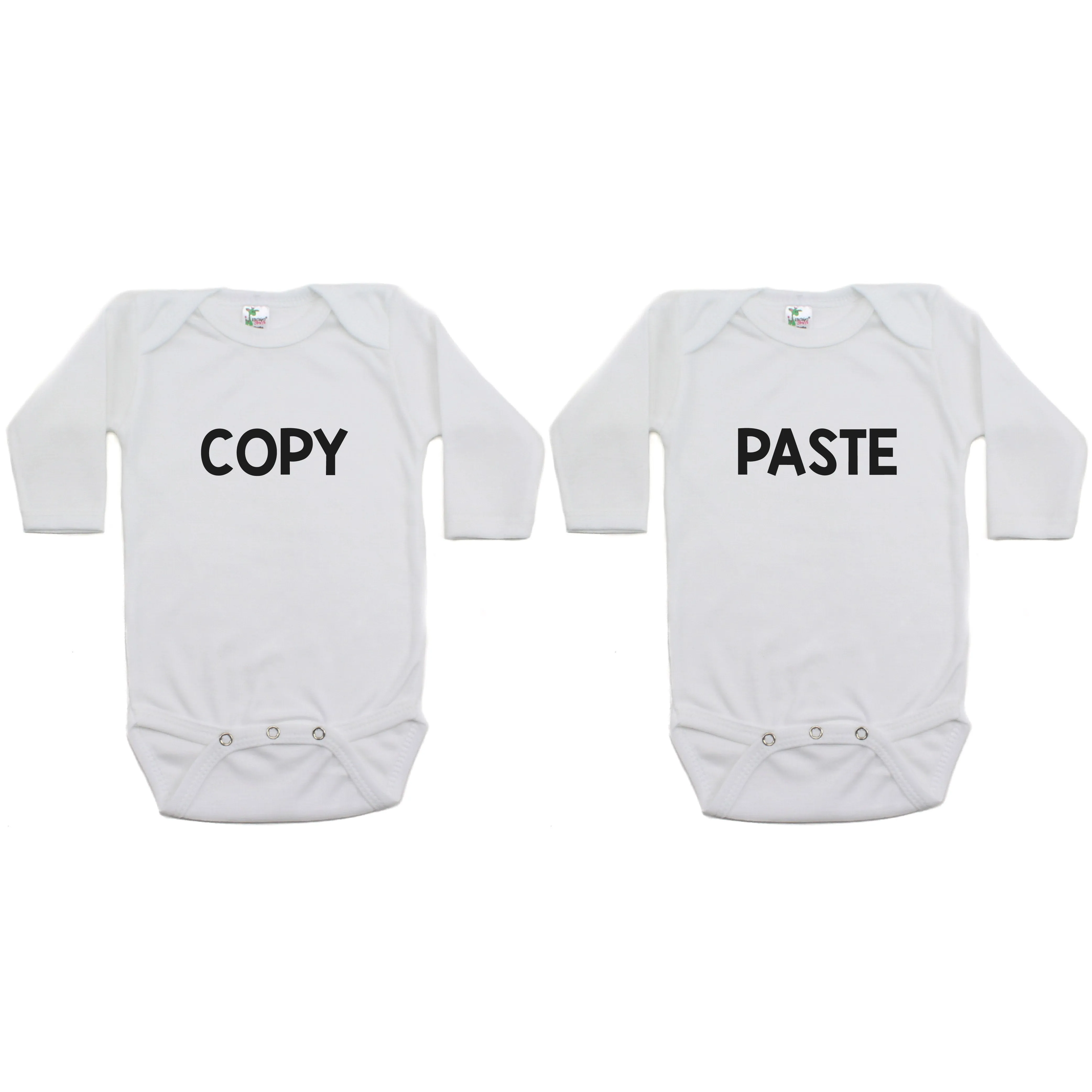 Twin Set Copy Paste Sleeve Infant Bodysuit