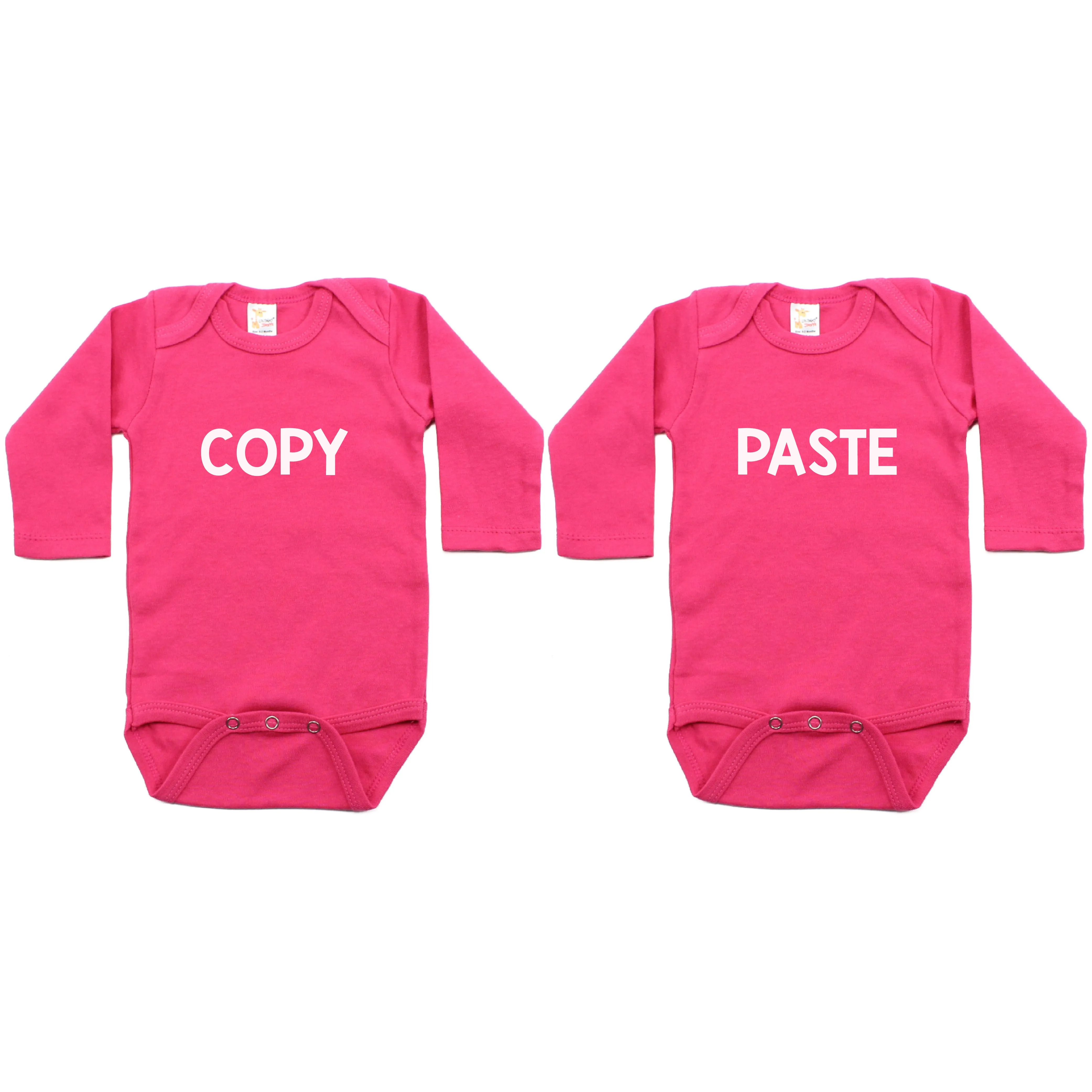 Twin Set Copy Paste Sleeve Infant Bodysuit