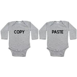 Twin Set Copy Paste Sleeve Infant Bodysuit