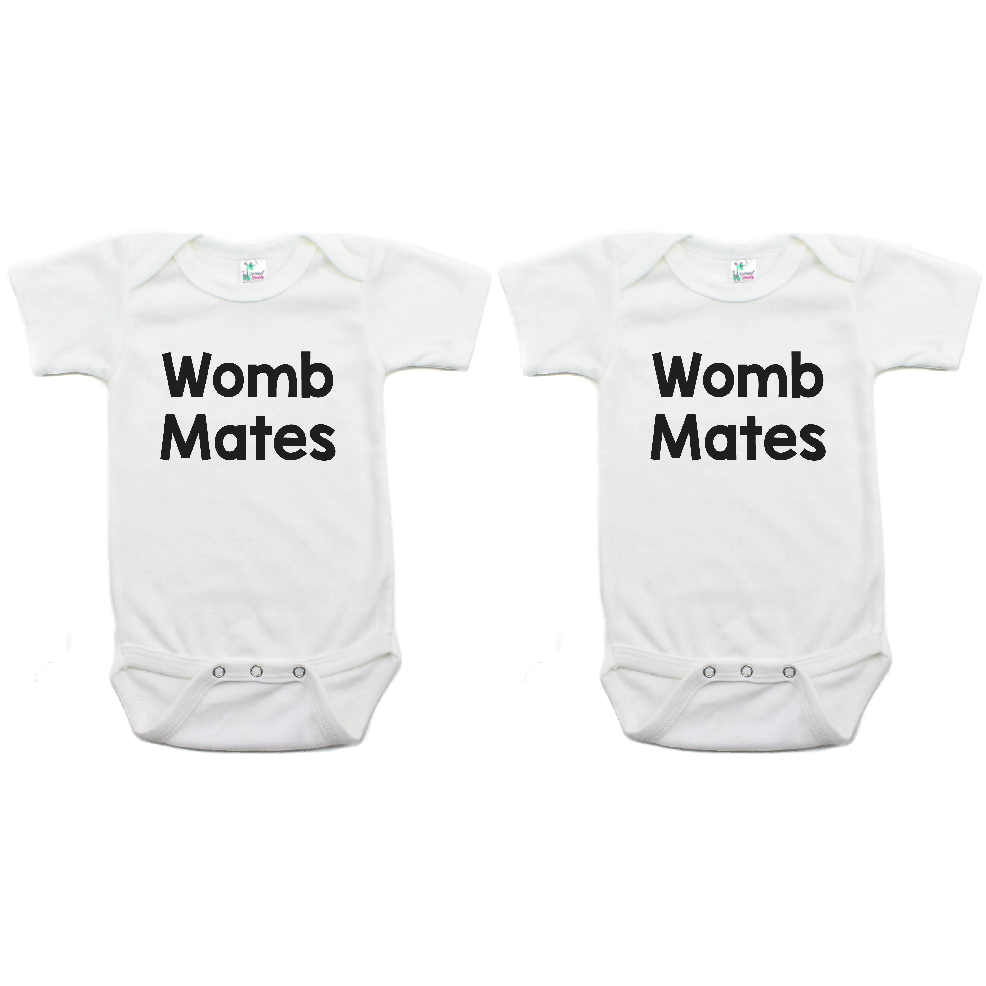 Twin Set Womb Mates Short Sleeve Infant Bodysuit