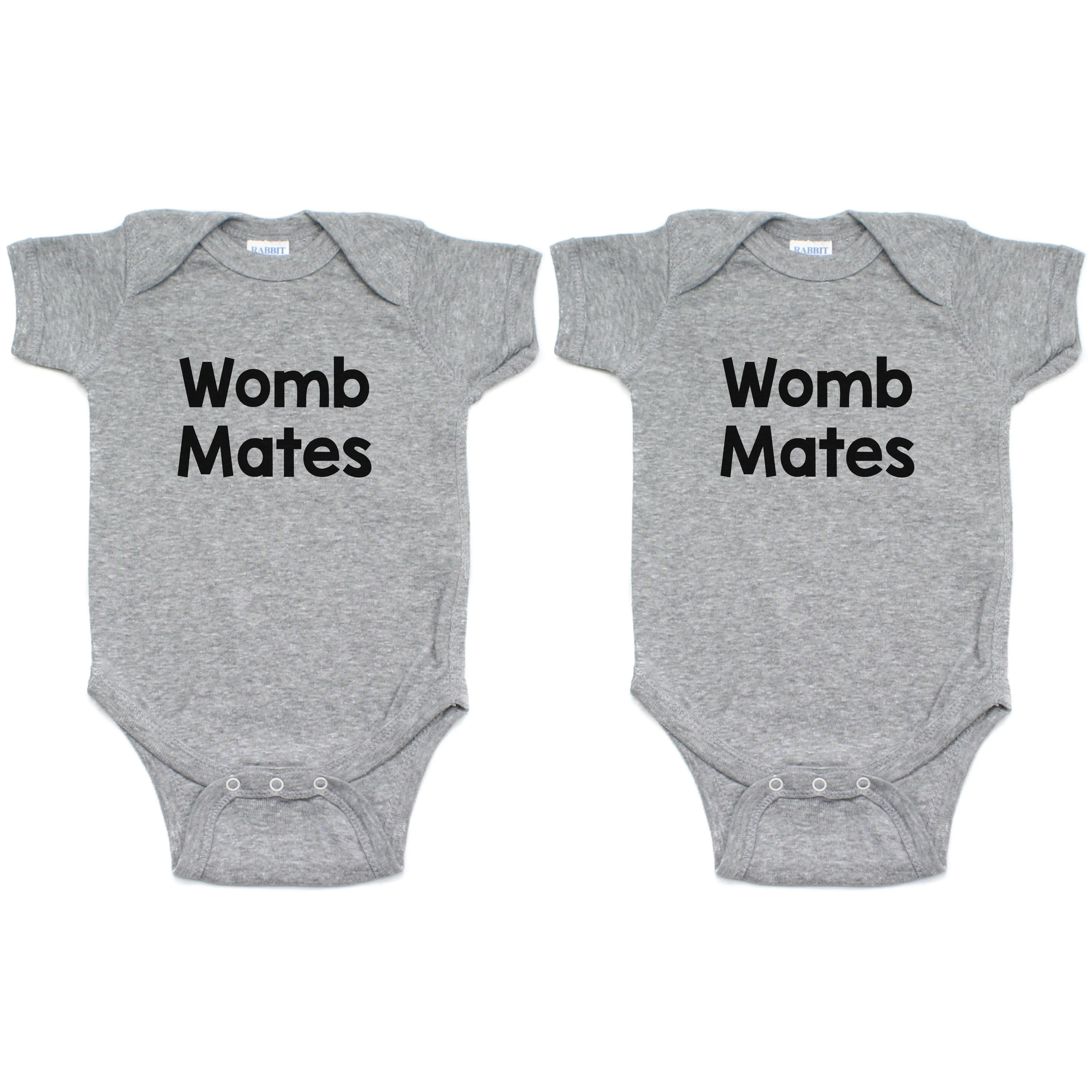 Twin Set Womb Mates Short Sleeve Infant Bodysuit