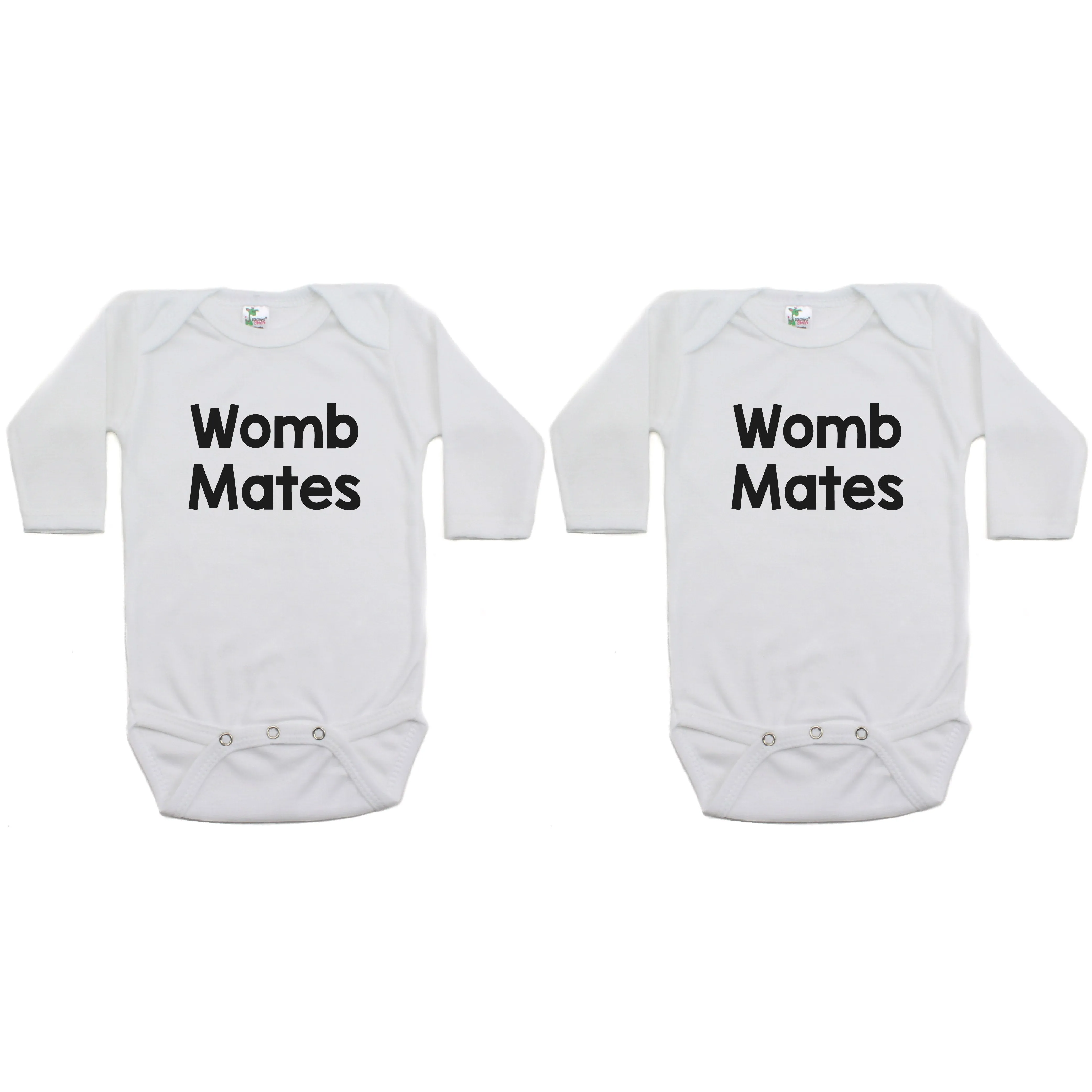 Twin Set Womb Mates Sleeve Infant Bodysuit