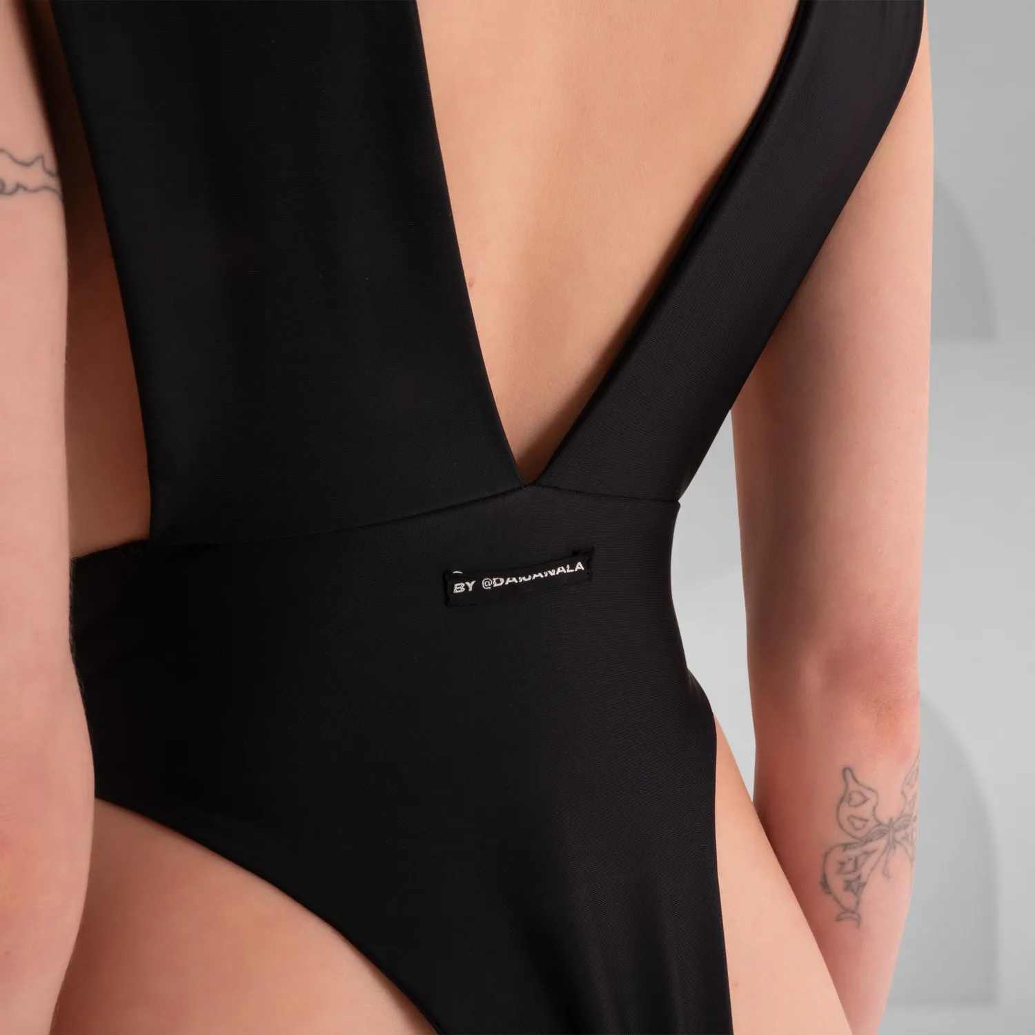 V-Neckline Mesh Body