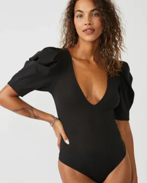 Va Va Voop Black Bodysuit