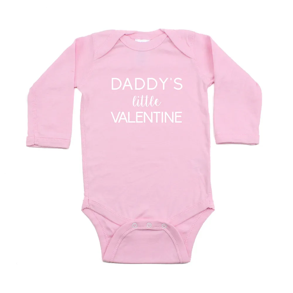 Valentine's Day Daddy's Little Valentine Long Sleeve Infant Bodysuit