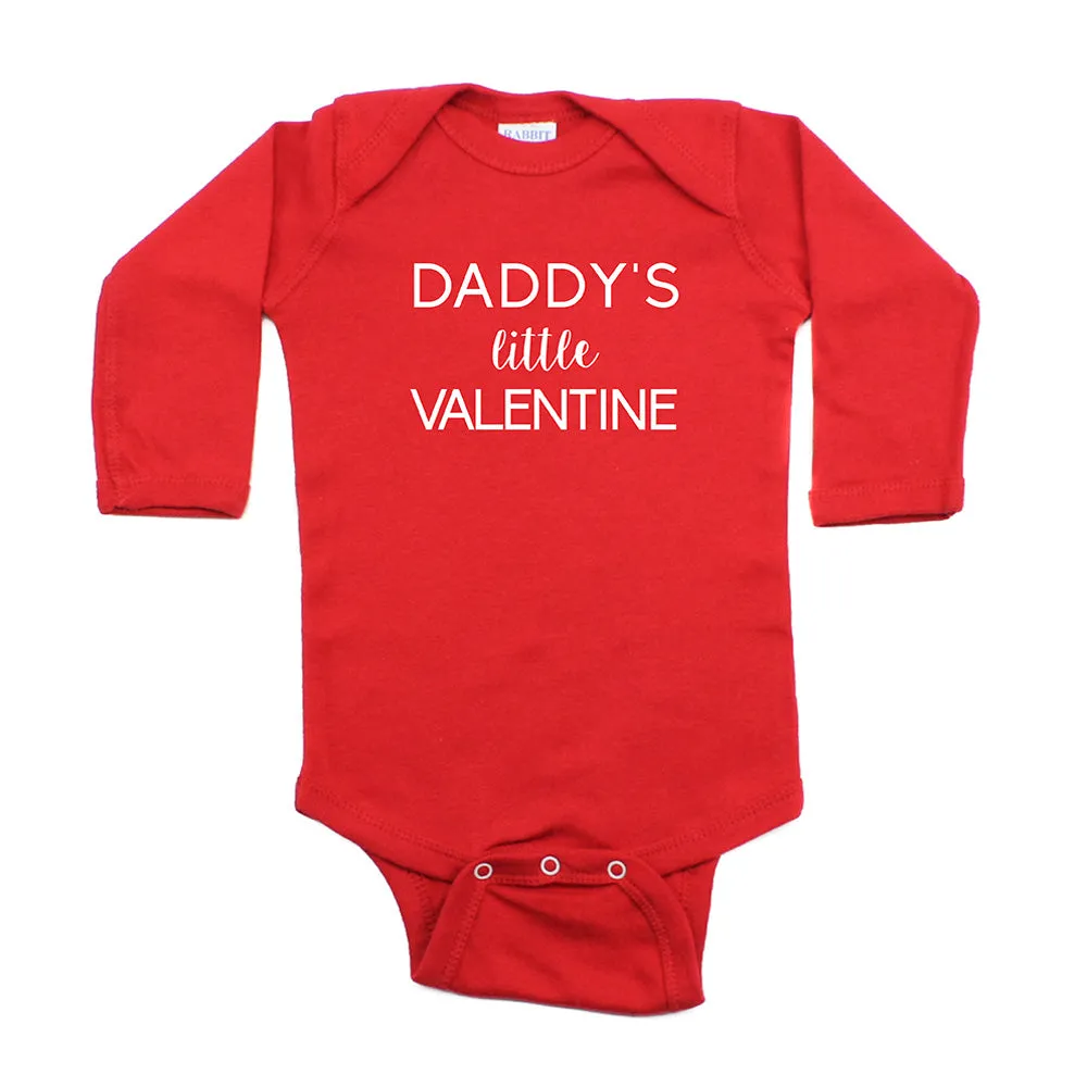 Valentine's Day Daddy's Little Valentine Long Sleeve Infant Bodysuit