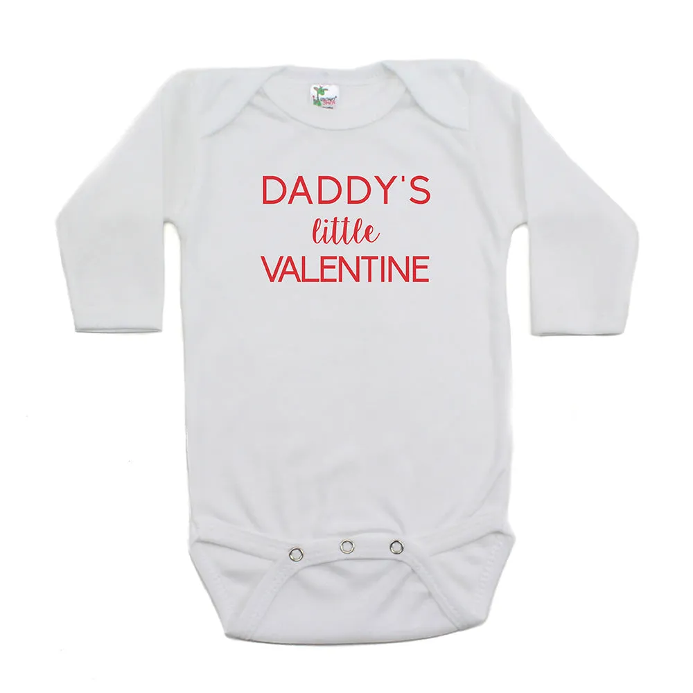 Valentine's Day Daddy's Little Valentine Long Sleeve Infant Bodysuit
