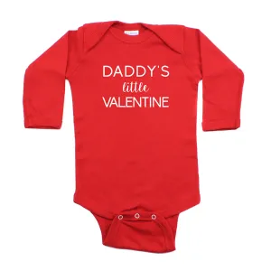 Valentine's Day Daddy's Little Valentine Long Sleeve Infant Bodysuit