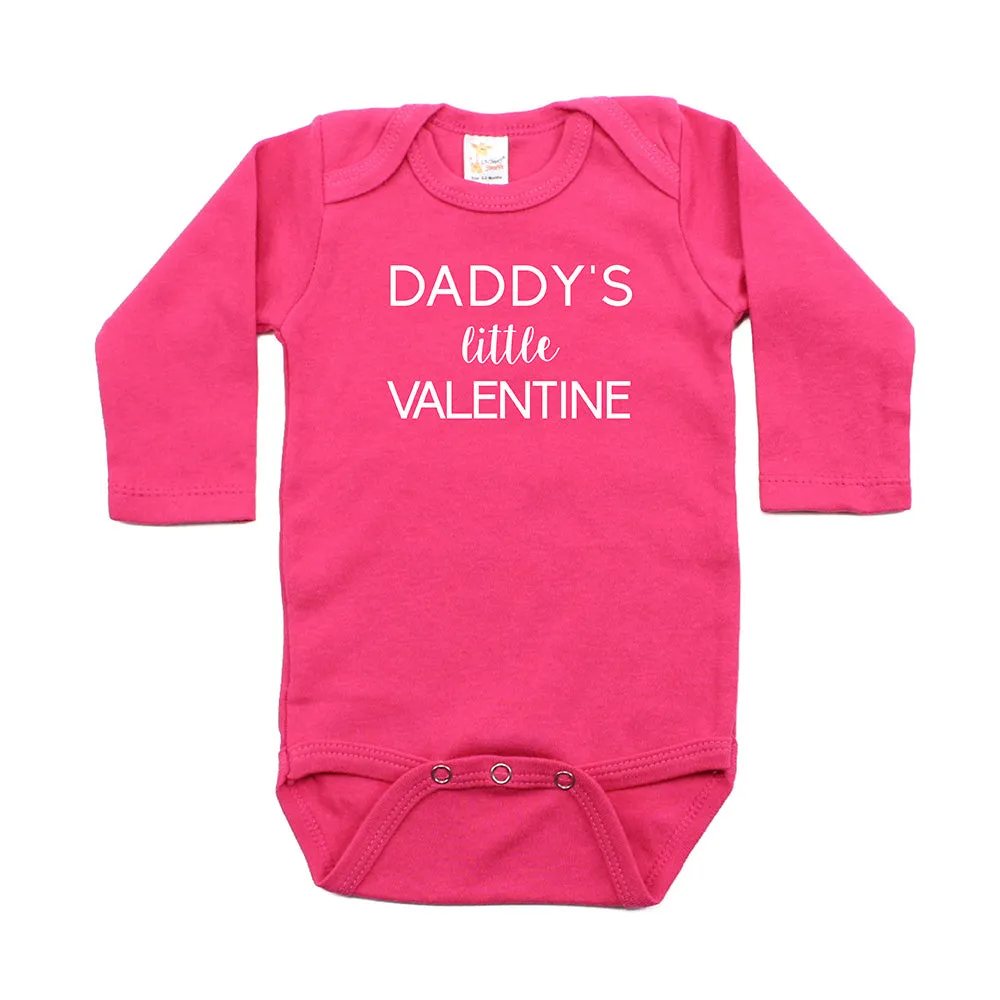 Valentine's Day Daddy's Little Valentine Long Sleeve Infant Bodysuit