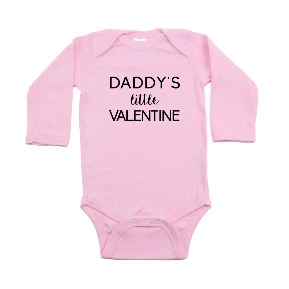 Valentine's Day Daddy's Little Valentine Long Sleeve Infant Bodysuit