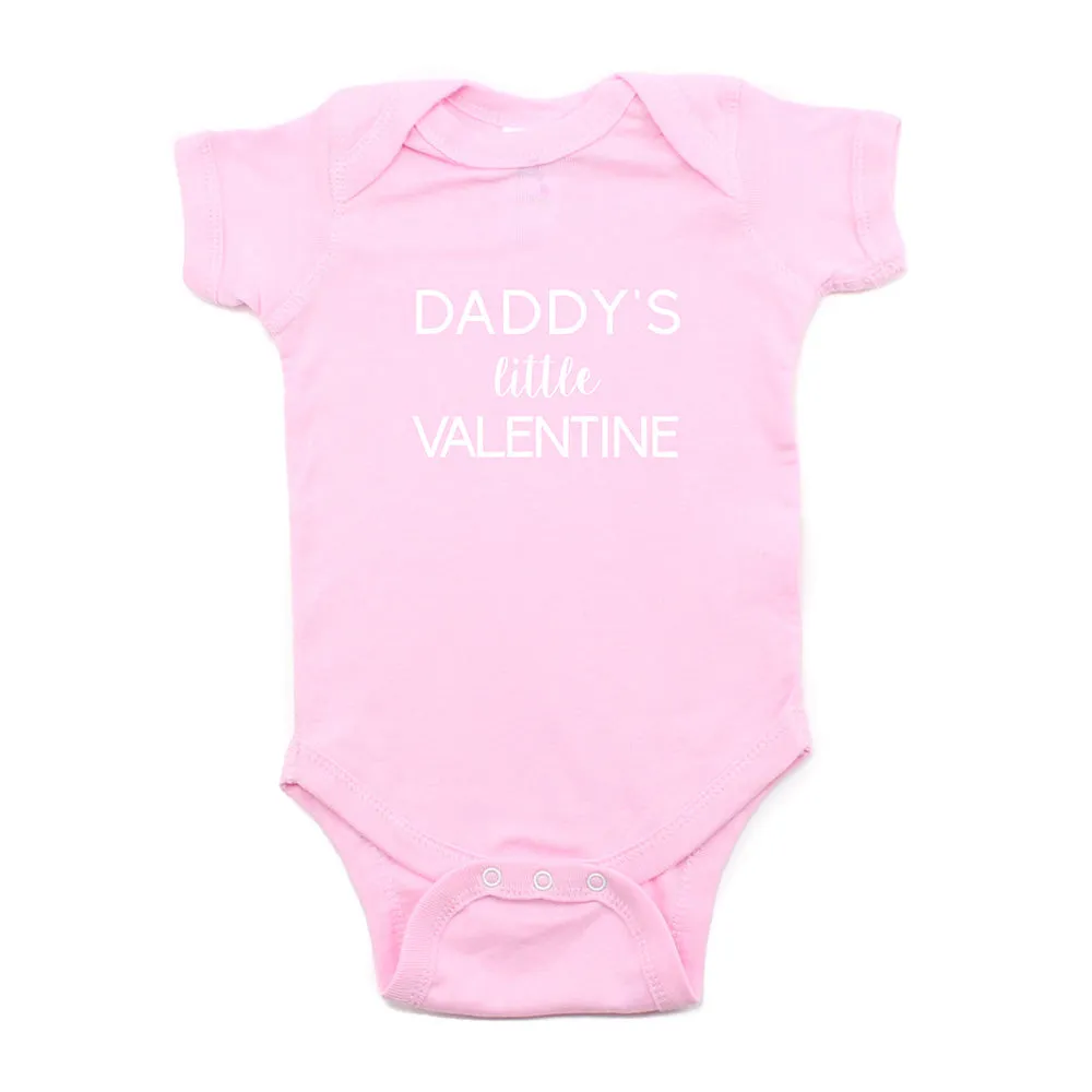 Valentine's Day Daddy's Little Valentine Short Sleeve Infant Bodysuit