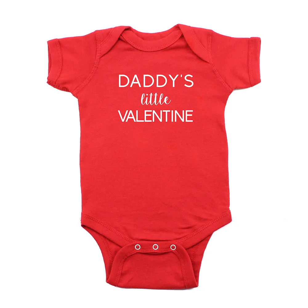 Valentine's Day Daddy's Little Valentine Short Sleeve Infant Bodysuit