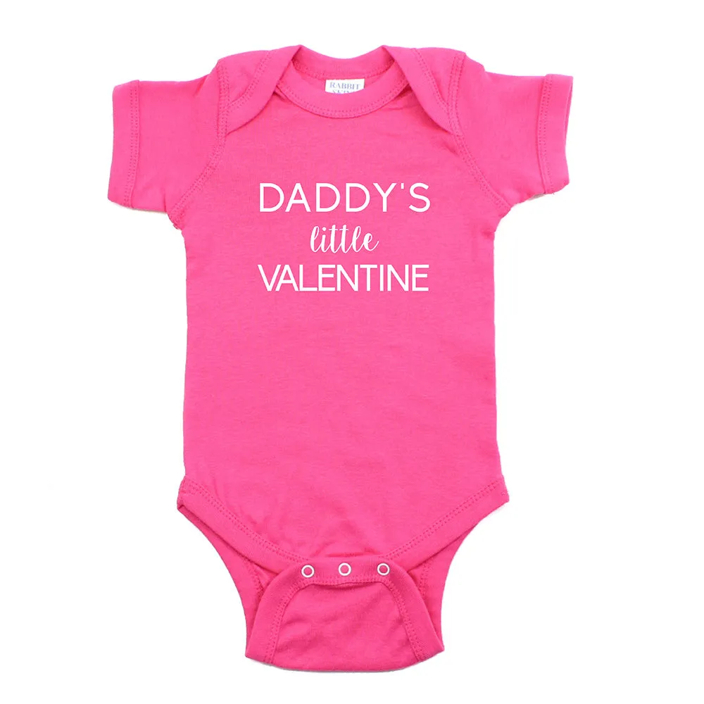 Valentine's Day Daddy's Little Valentine Short Sleeve Infant Bodysuit