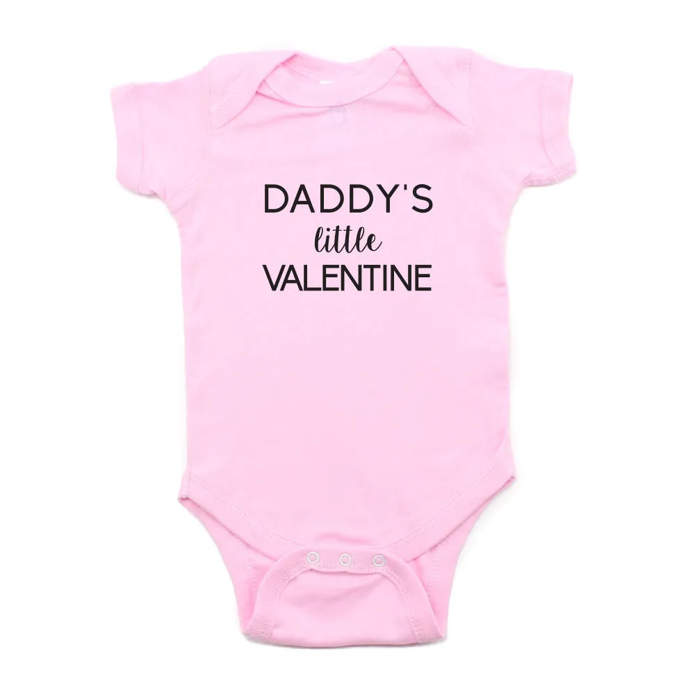 Valentine's Day Daddy's Little Valentine Short Sleeve Infant Bodysuit