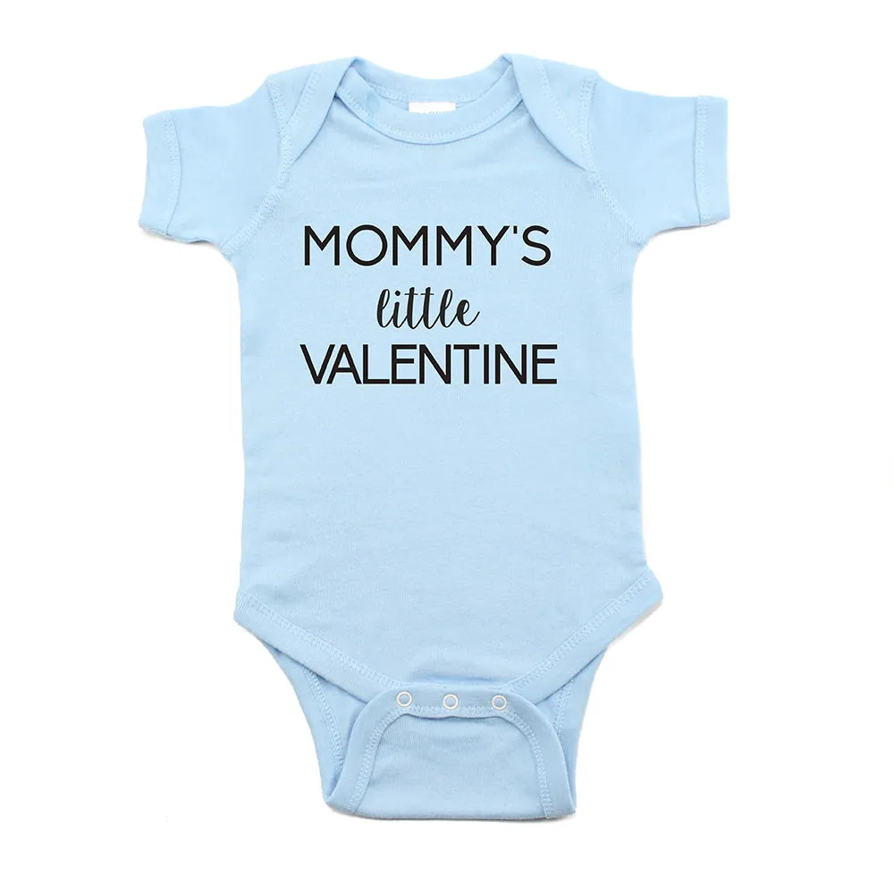 Valentine's Day Mommy's Little Valentine Short Sleeve Infant Bodysuit