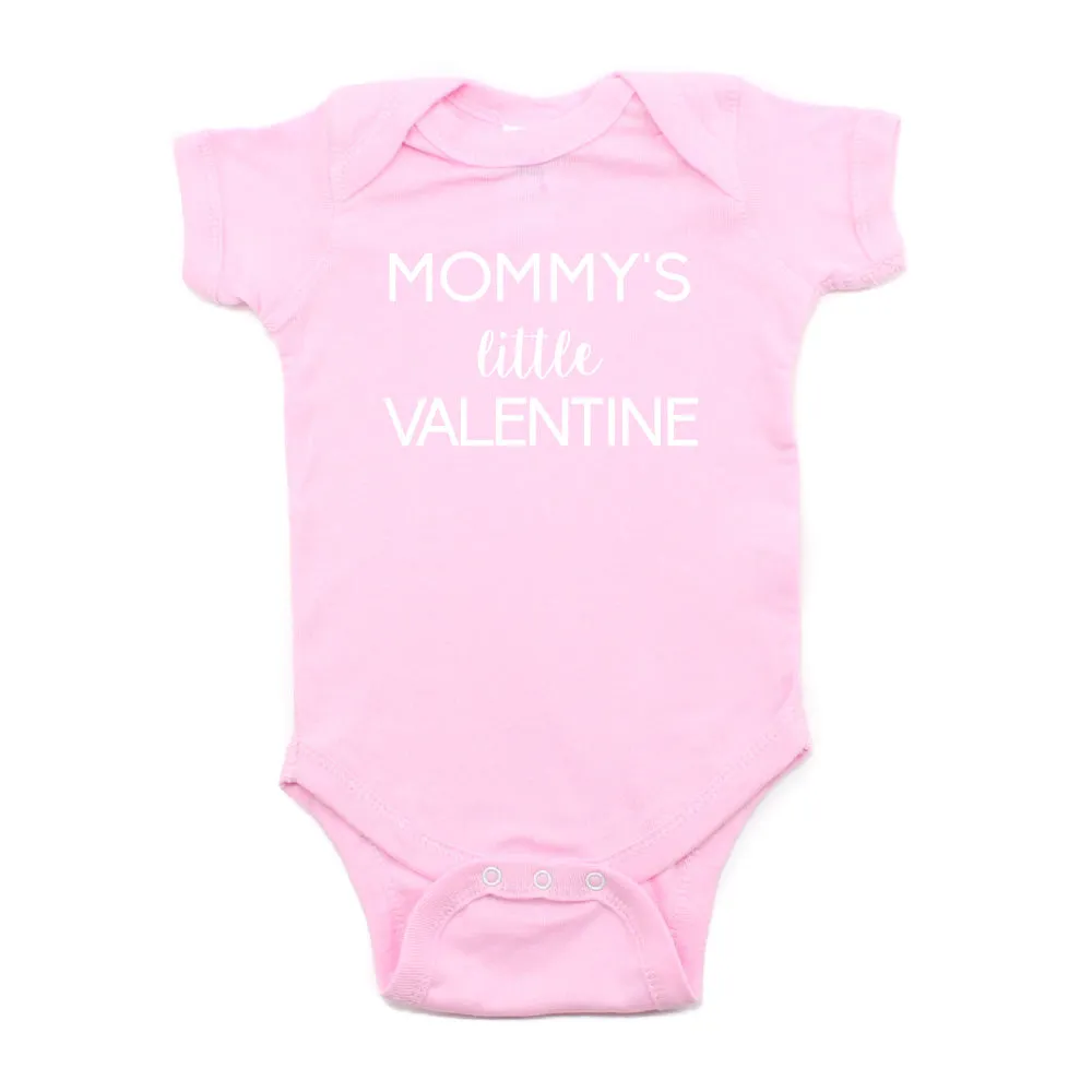 Valentine's Day Mommy's Little Valentine Short Sleeve Infant Bodysuit