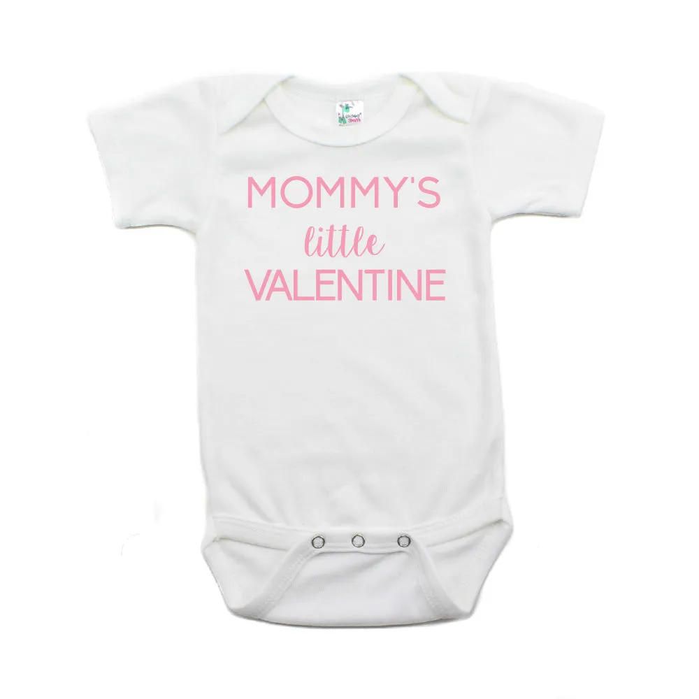 Valentine's Day Mommy's Little Valentine Short Sleeve Infant Bodysuit