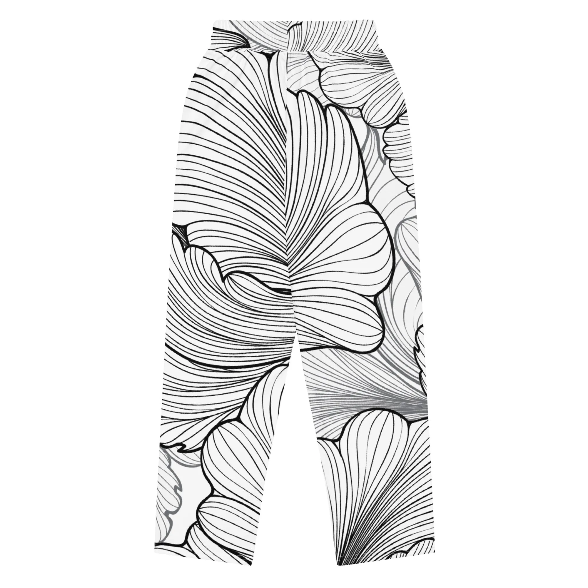 Valentines Day Wide Leg Joggers - Flower (Glamourange Valentine Day Gifts Wide Leg Joggers - Design 0017)
