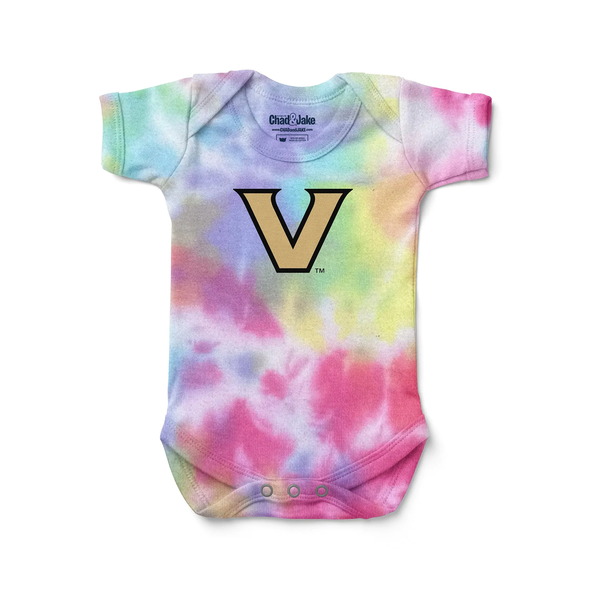 Vanderbilt Commodores Logo Tie Dye Bodysuit