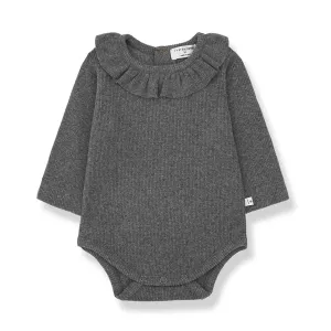 Vera Collar Bodysuit grey