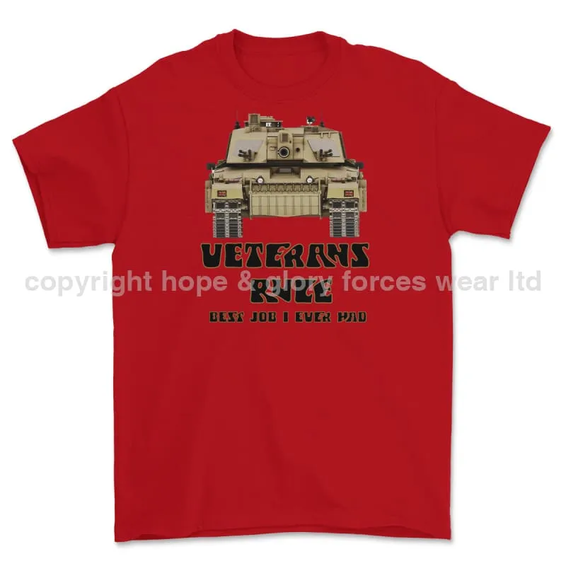 Veterans Rule Chally Tank Best Job I Ever Had Print T-Shirt